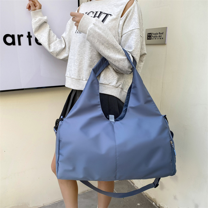 Short-distance business trip bags, large-capacity lightweight handbags, luggage storage bags, independent shoe compartments, yoga and fitness bags Specification drawing