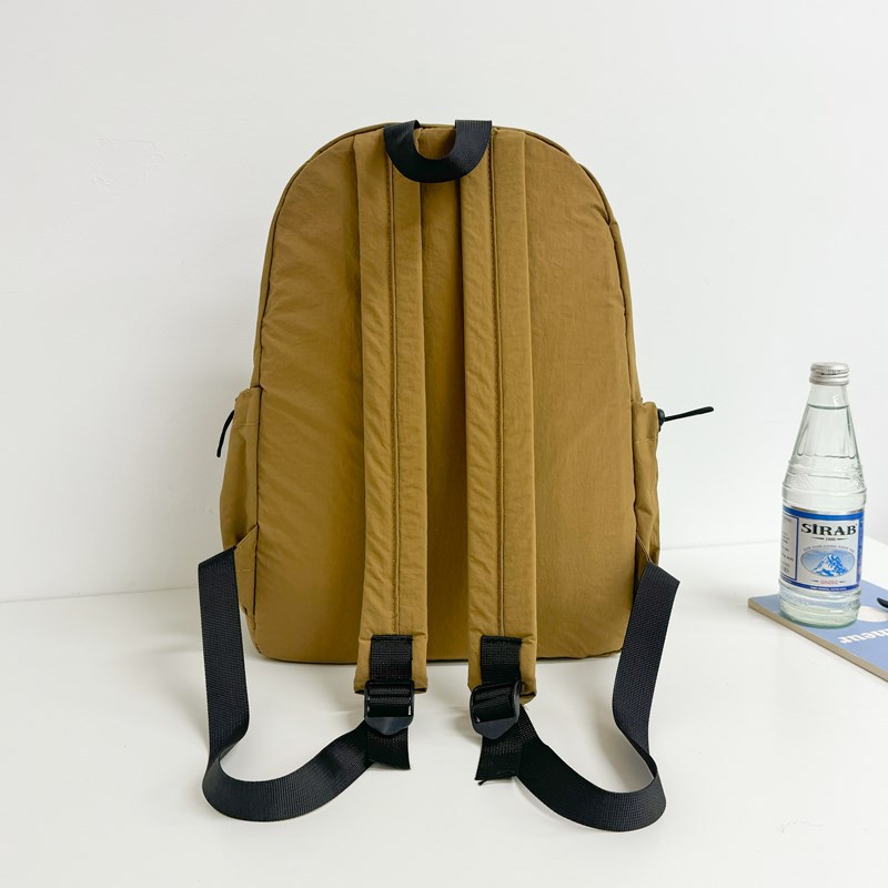 2024 New female ins large-capacity, fashionable solid color, simple and versatile schoolbag, a travel backpack for junior and senior high school students Specification drawing