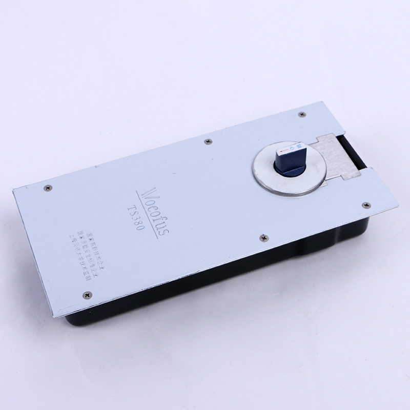 Wholesale of complete sets of stainless steel glass doors with hydraulic buffer dual-speed adjustable economic floor spring accessories Specification drawing