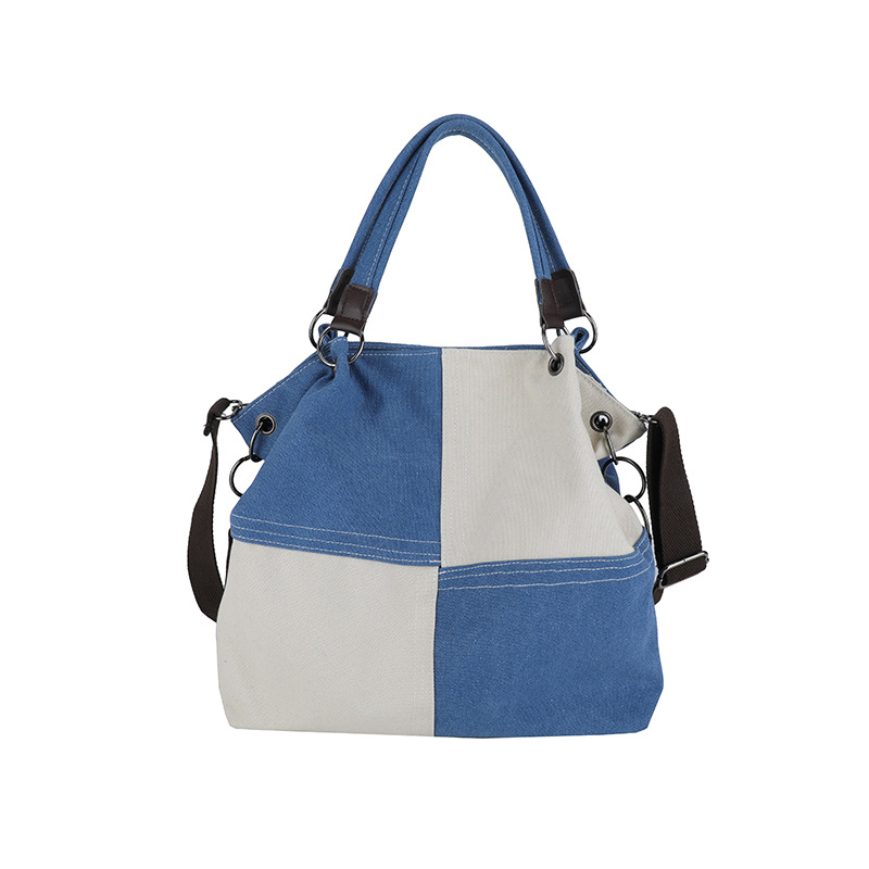 A new 2025 canvas bag for women, with a large capacity, artistic and retro style, and a unique texture for commuting. It is a hand-held shoulder crossbody bag Item Picture