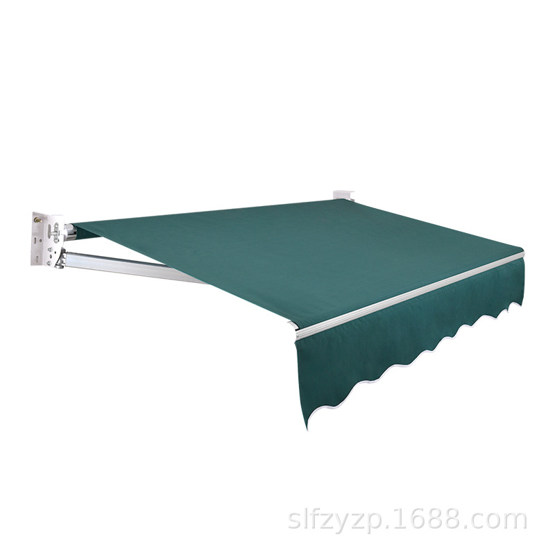 Factory wholesale sunshades, retractable awnings, household balconies, outdoor sunshades, electric hand-cranked curtains, aluminum alloy Item Picture