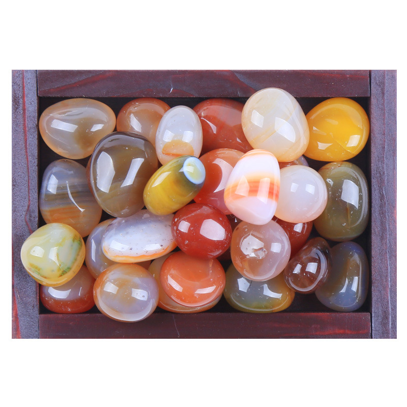 Nanjing Yuhua stones, agate stones, raw stones, multicolored succulents, flowerpots, fish tanks, decorative colored stones, and small colored pebbles Item Picture