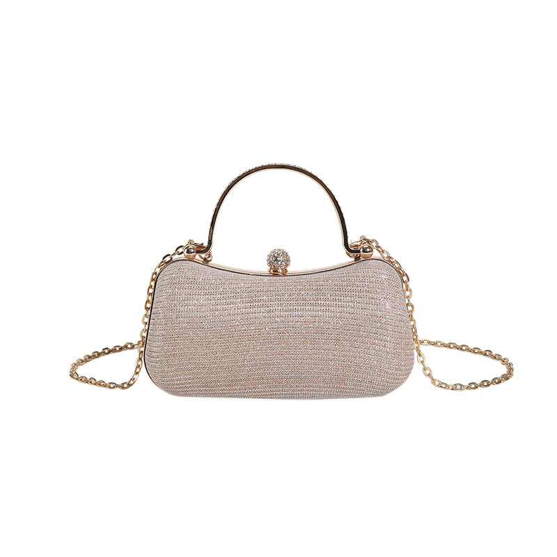 The 2023 new trendy women's bag is exquisitely textured and simple yet stylish. It's a small bag with a lock button and a single-shoulder chain crossbody Item Picture