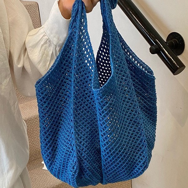 Spring and Summer beach bags, large-capacity commuter tote bags, women's 2025 new woven bags, fashionable underarm bags full figure