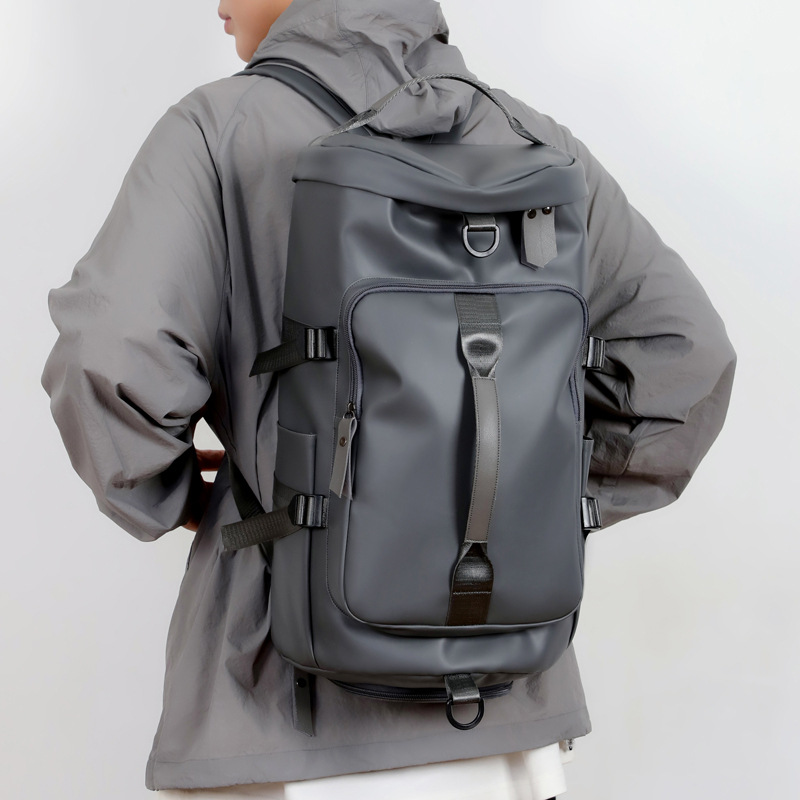 Multi-functional three-purpose travel bag, trendy and casual dry-wet separated fitness bag, Korean-style fashionable short-distance hand-held backpack details Picture