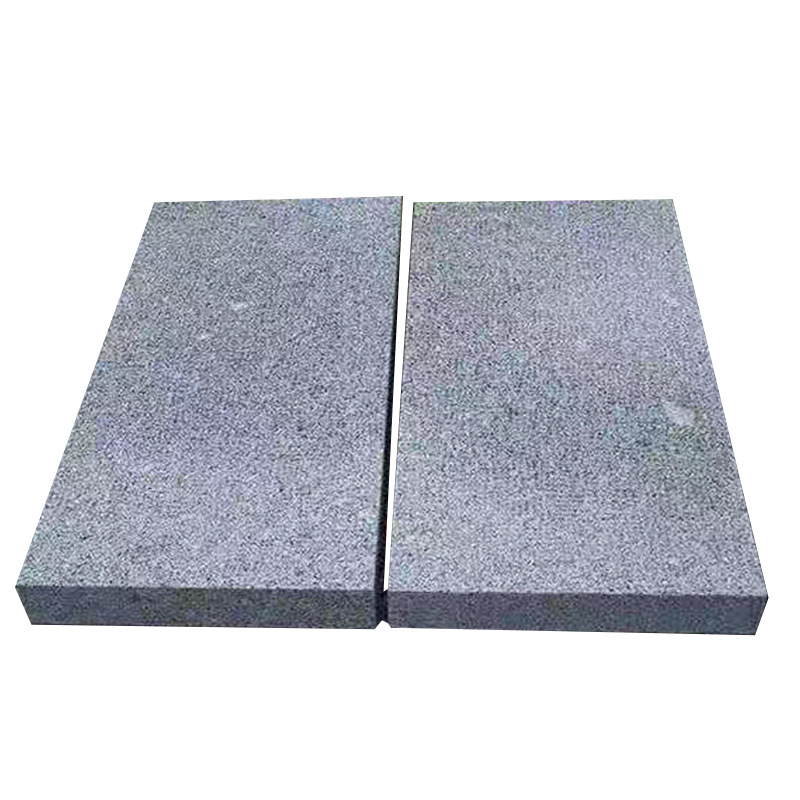 Natural marble, granite, white sesame, gray sesame, flamed board, outdoor square anti-slip floor tiles, black sesame stone Item Picture