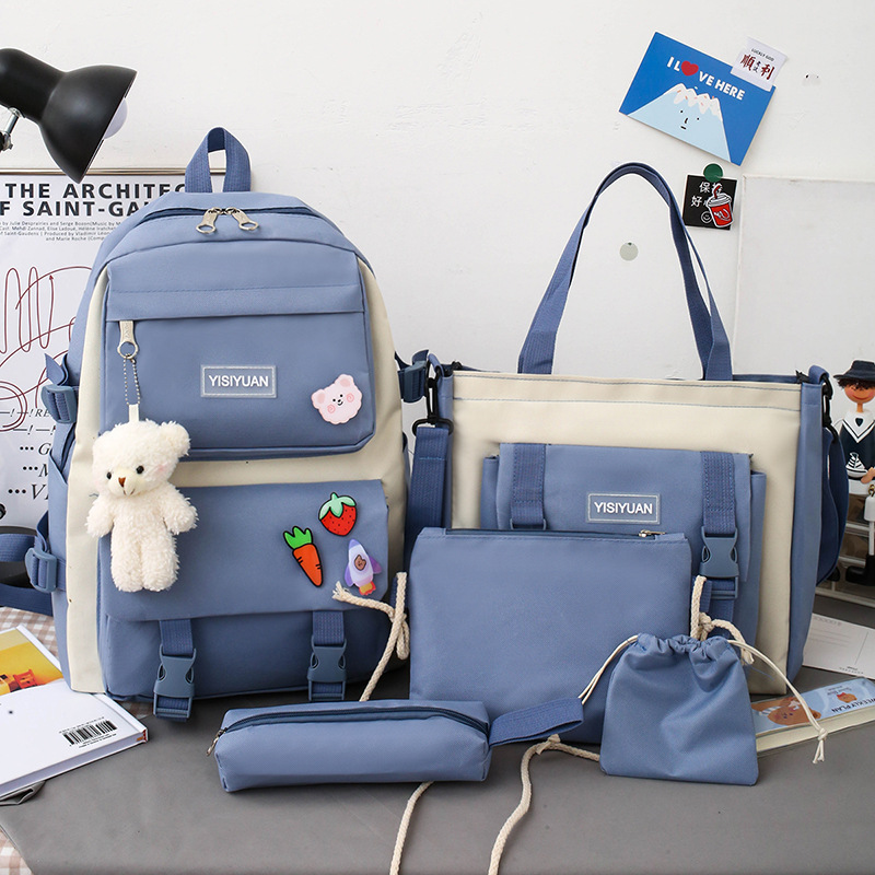 Wholesale of new schoolbags for primary school students, large-capacity backpacks for girls, Korean version casual backpacks for junior high school students, cross-border wholesale full figure