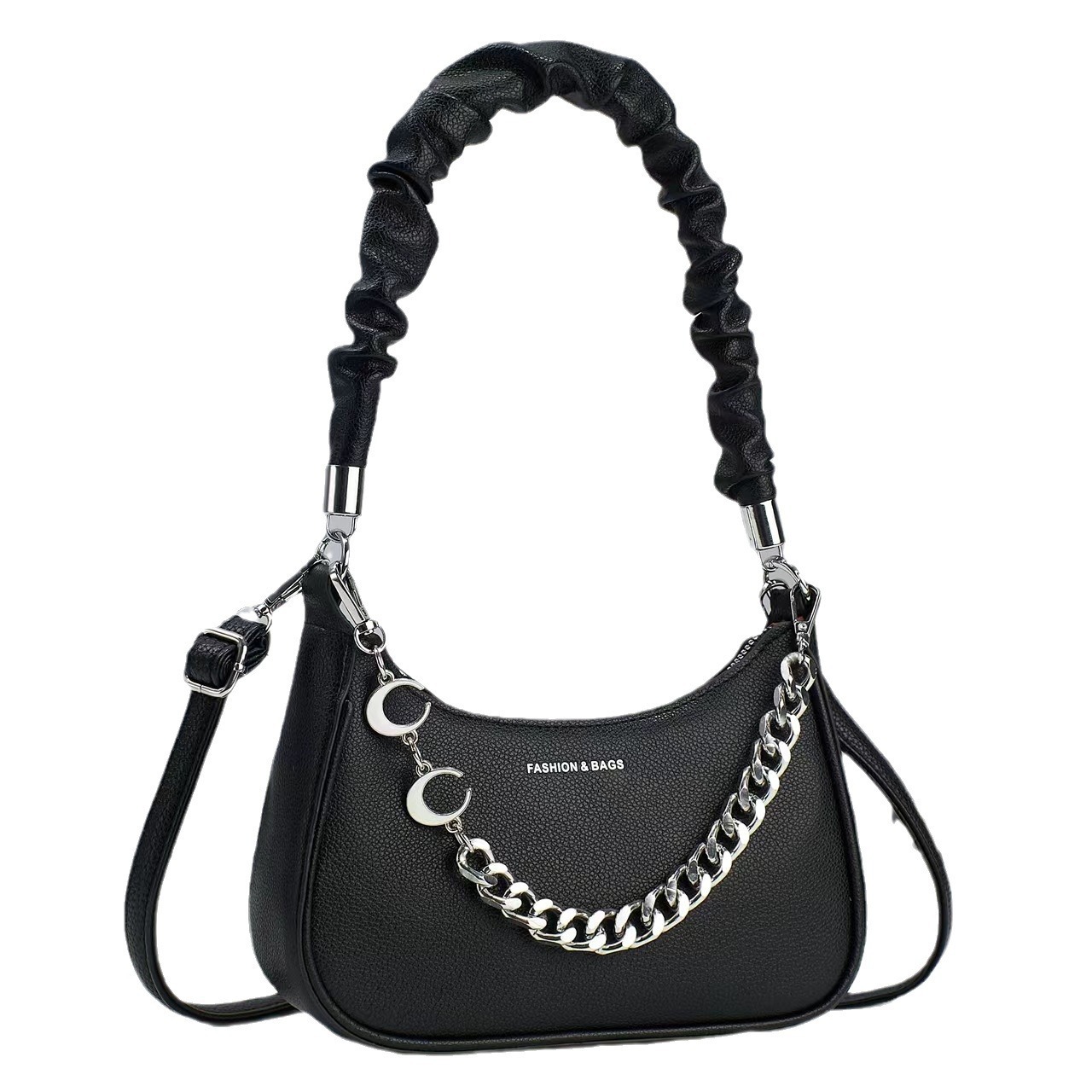 Versatile crossbody handbag, trendy single-shoulder bag, Korean-style large bag for women, 2024 new style, personalized women's bag, simple and elegant Item Picture