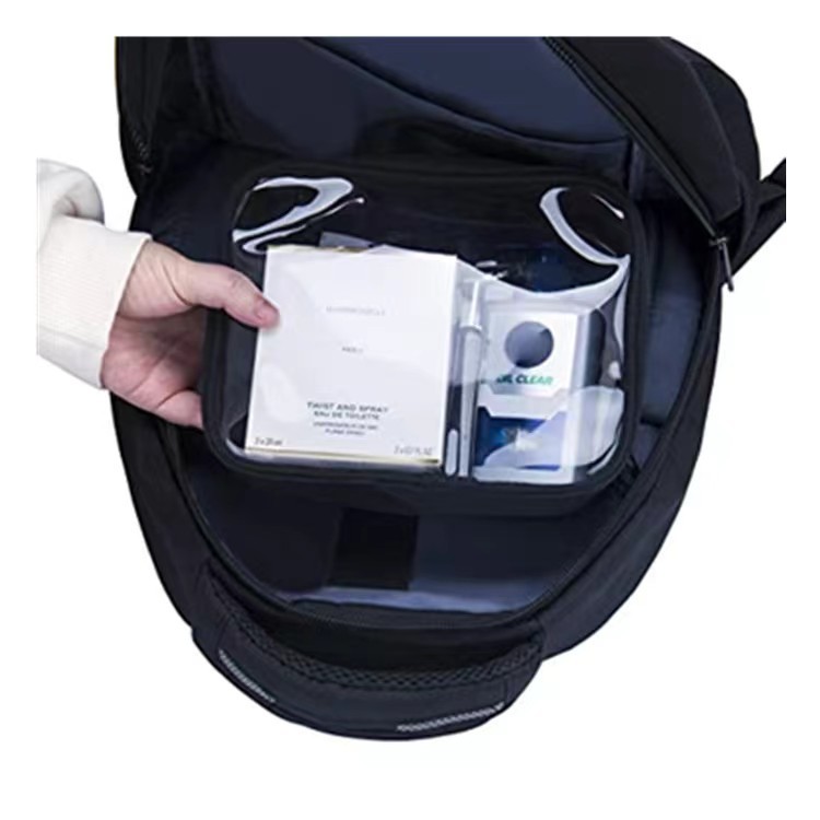 Wholesale PVC toiletry bags from Amazon factory, storage and organization, travel cosmetic bags available, portable Specification drawing