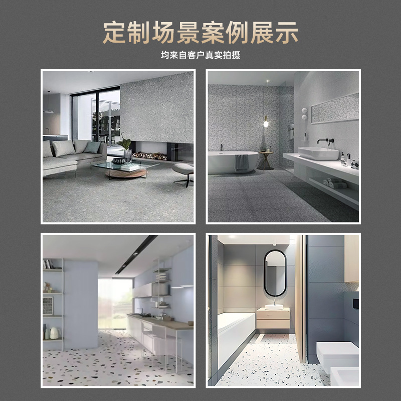 Yunfu Stone Factory's marble shopping mall floor, wall, countertop, white staircase, inorganic artificial terrazzo, quartz stone Specification drawing