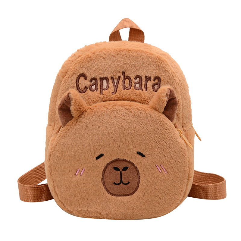 New cartoon Capibara backpack, cute and girlish, children's capybara student bag, wholesale style for export Item Picture