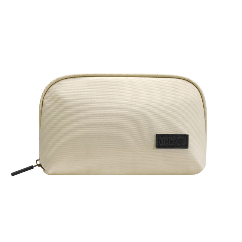 Multi-functional pu digital bag, large-capacity waterproof and convenient storage bag, mobile phone, earphone and data cable storage bag, solid color Item Picture