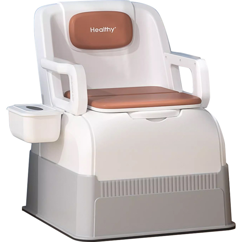 Elderly mobile toilet, pregnant women, adult toilet handrails, household portable, elderly bedroom, bedside toilet bowl Item Picture
