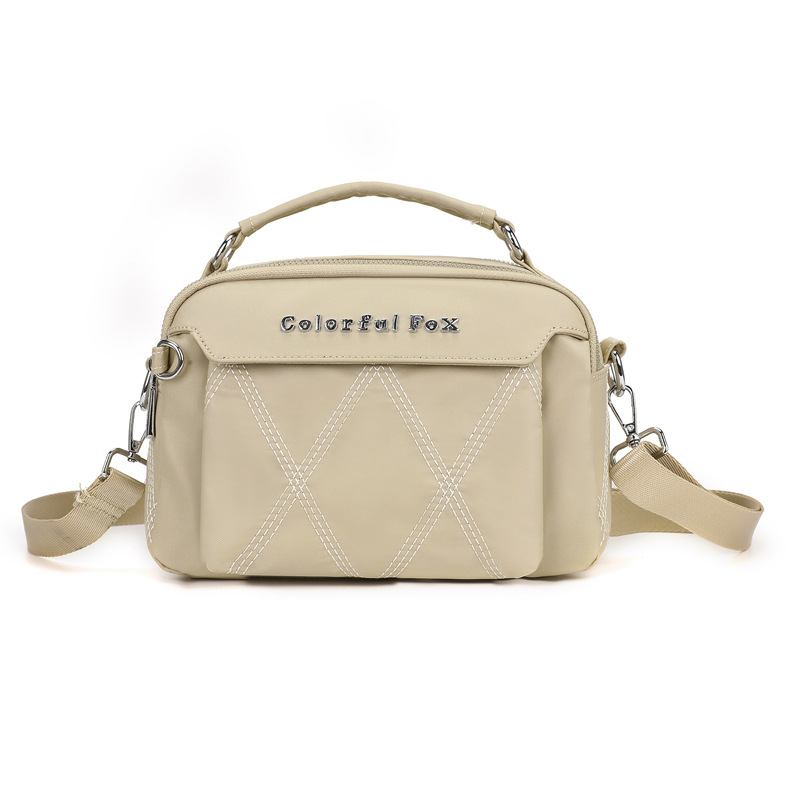 Colorful Fox women's fashionable casual bag, outdoor sports water-resistant crossbody bag, daily simple single-shoulder bag Item Picture