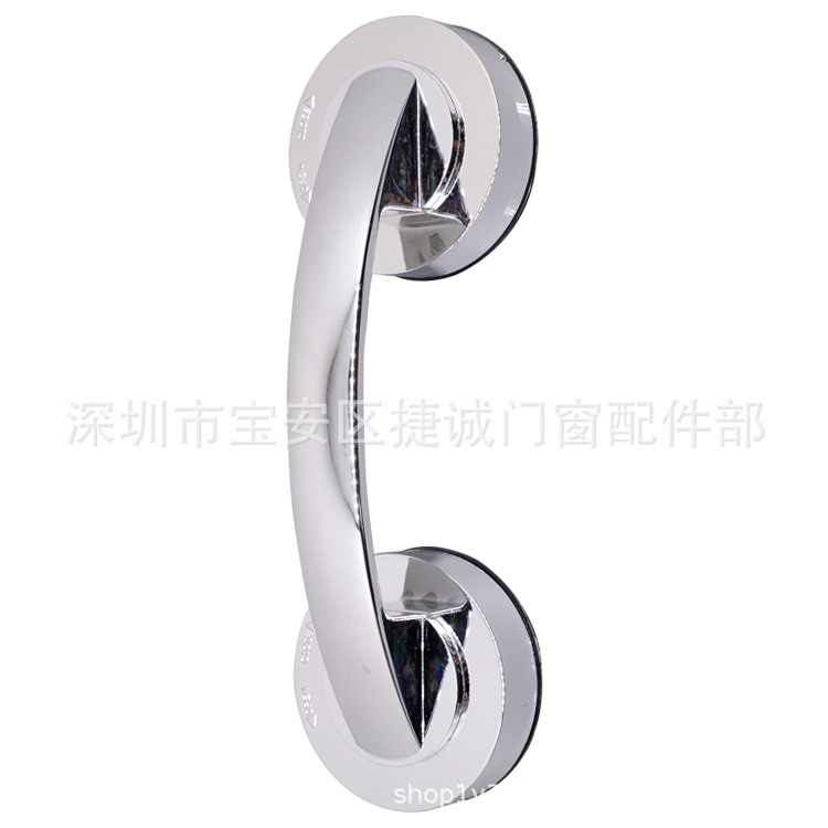 Glass door small handle, no need for drilling, adhesive handle, powerful suction cup, labor-saving, cabinet, refrigerator, sliding furniture handle Item Picture