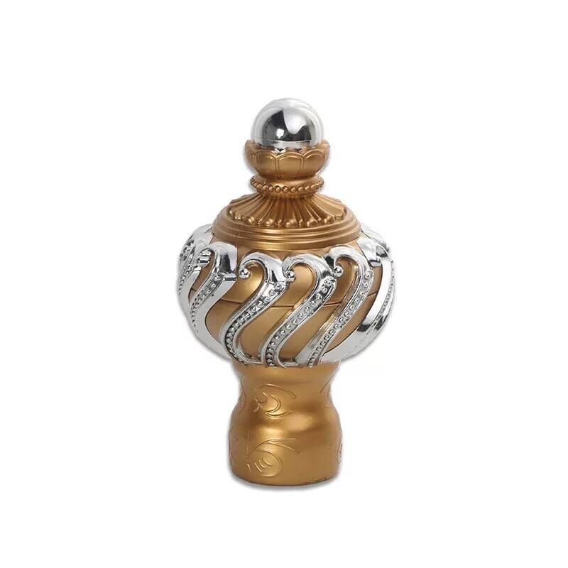 European and American spiral head curtain accessories, Roman rod decorative head, plug head, sealing sleeve head, artistic head, curtain rod decorative head Application Scenario