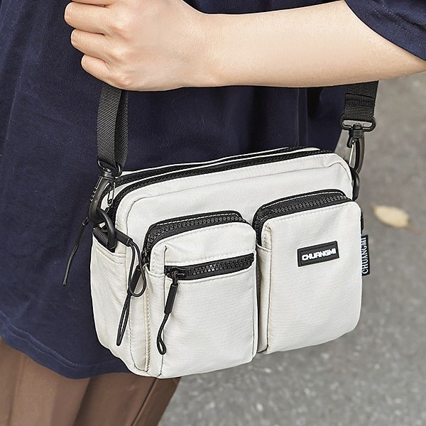 Japanese versatile crossbody bag for women, casual and simple single-shoulder bag, trendy brand lightweight sports phone bag, personalized small backpack for men details Picture