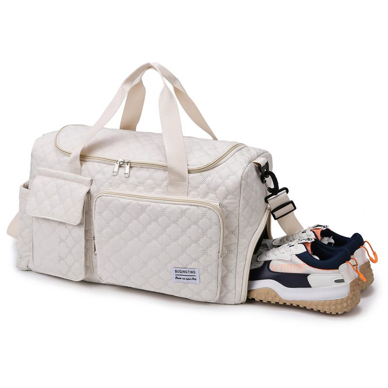 Luggage bag, travel bag, carry-on bag, long and short distance lightweight, women's large capacity, men's style, short-term business trips can be fitted with a handle Specification drawing