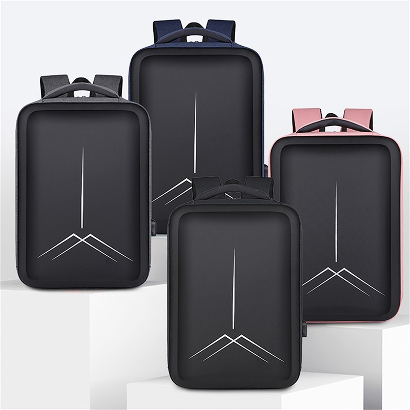 Cross-border styling men's business computer bag, double-shoulder high-end, large-capacity Oxford fabric commuting short travel backpack details Picture