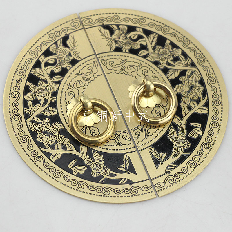 Money tree round copper handle, classical brass cabinet door handle, antique new Chinese-style cabinet copper handle Application Scenario
