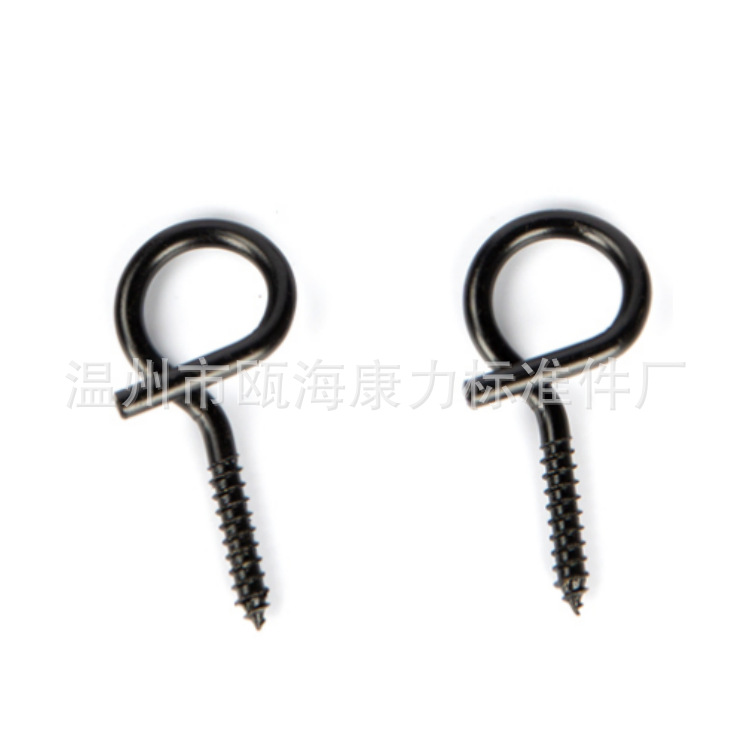 Light hook Q hook, Christmas light hook, screw installation, outdoor wiring hook, pig tail hook, open sheep eye screw hook details Picture