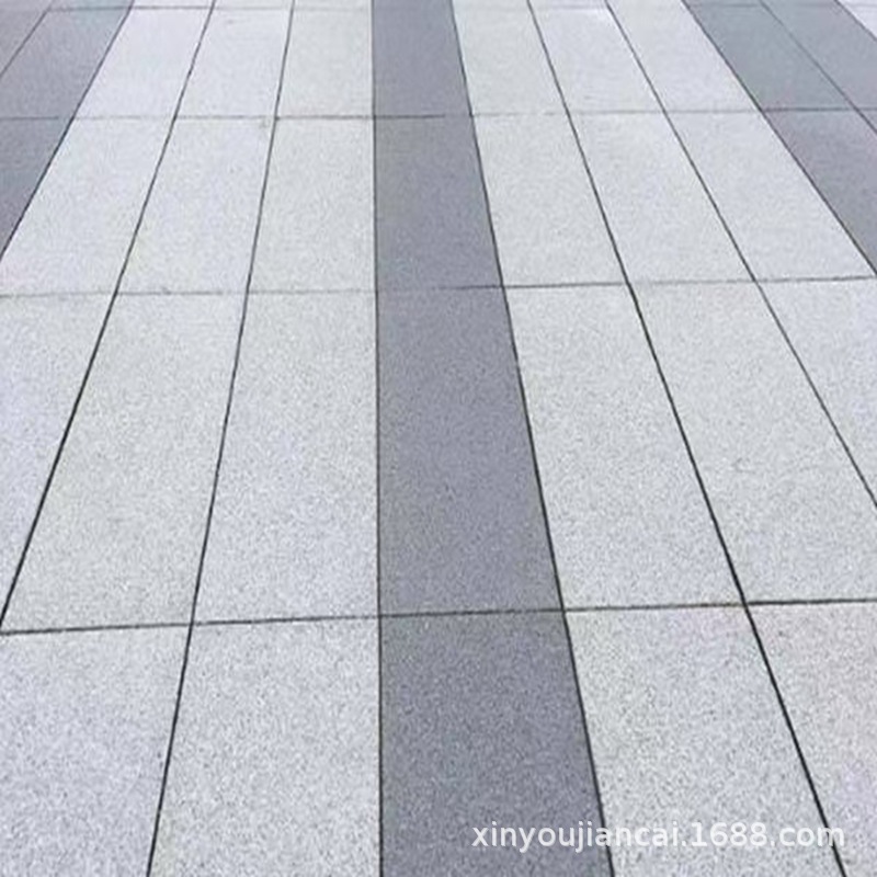 Outdoor quartz tiles, anti-freezing PC ecological floor tiles, polished square floor tiles, artificial stone garden landscape imitation, 25mm thick details Picture