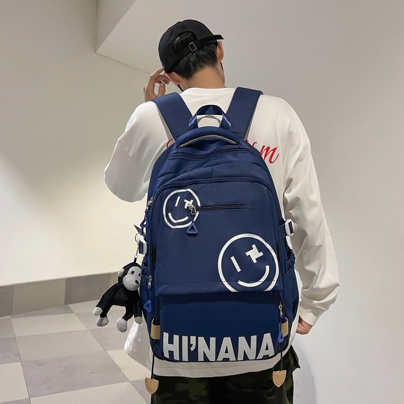 Junior high school schoolbags, Japanese-style college students, high school students' niche large-capacity backpacks, retro computer backpacks, American-style travel backpacks Specification drawing