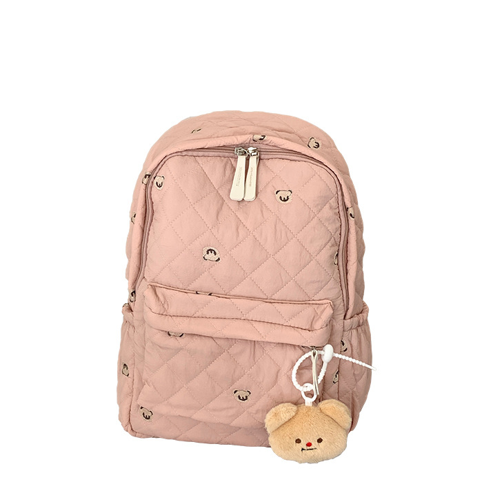 New lightweight backpack for cross-border fashion, schoolbag for junior high school, senior high school and college students, female forest-style soft girl, large-capacity backpack Item Picture