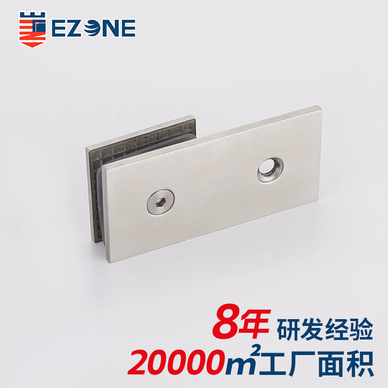 180-degree square single-sided partition code, shower room partition code connection piece, 304 stainless steel bathroom clamp details Picture