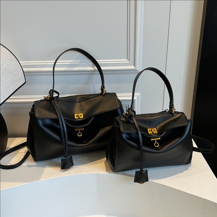 Retro style platinum handbag for women, 2025 new style, high-end, simple, casual and versatile commuting single-shoulder crossbody bag full figure