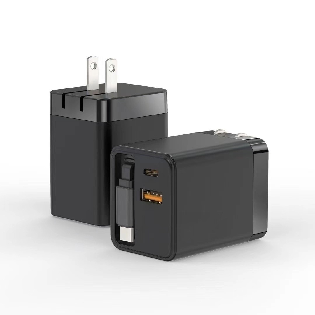 The pd65W extendable cable charger and 40W extendable cable A+C charger are suitable for laptop and mobile phone chargers