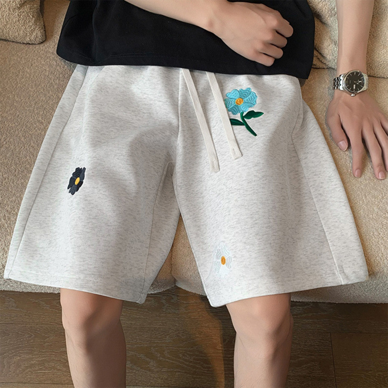 High-quality heavyweight shorts P30 network image, white gray M to 3XL Specification drawing