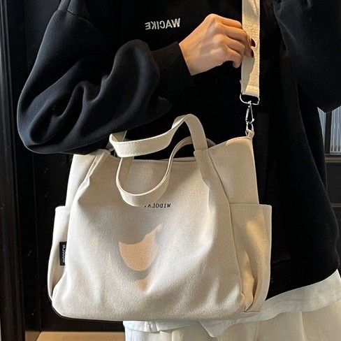 A versatile and large-capacity new single-shoulder bag for women, a fashionable spring and summer bag, a casual school and commuting bag for women, and a hand-held tote bag Specification drawing