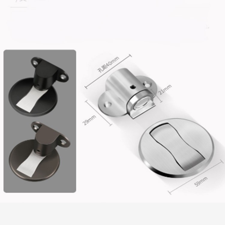 The new type of door stopper and invisible door stop from Meiyi door Stop without drilling can prevent strong magnetic doors from hitting toilets and bathrooms Item Picture