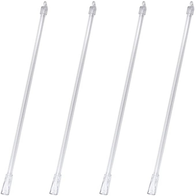 Cross-border supply 12/17/24-inch acrylic rotating rod hook handle Venetian blind rotating rod transparent rod full figure