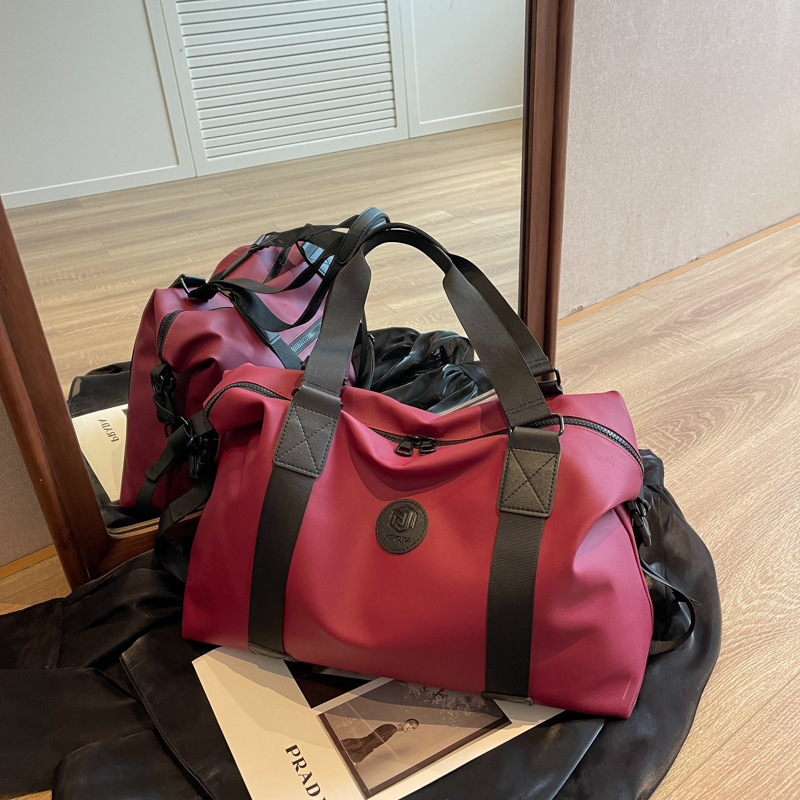 Men's large-capacity hand-held Oxford cloth storage bag, sports and fitness bag, women's casual travel luggage bag Specification drawing