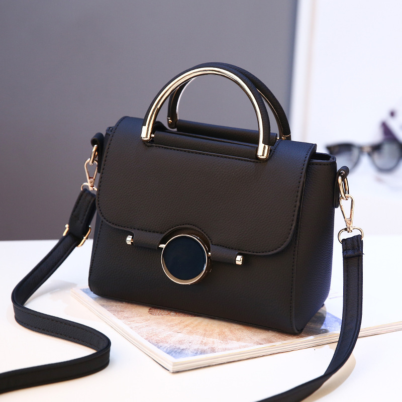 Versatile women's bag 2024 New style fashionable round lock hand-held small bag, Korean style sweet single-shoulder crossbody bag, one-piece consignment full figure