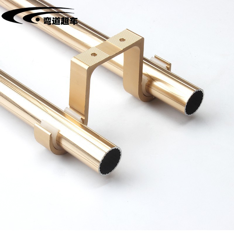 Thickened load-bearing double-pole ceiling, Roman pole, curtain pole, double-top curtain rack, bracket and support frame Specification drawing