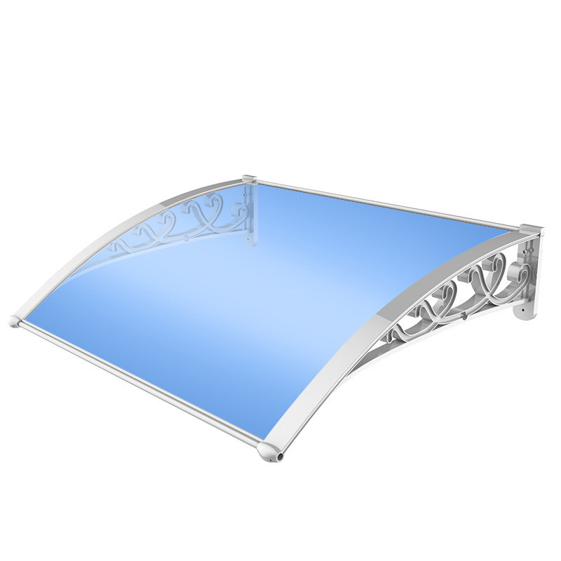Aluminum alloy eaves, canopies, balconies, Windows, courtyard rain shelters, storefronts, household silent and soundproof polycarbonate sheet rain shelters Specification drawing