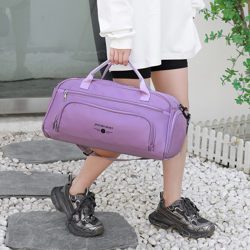 Casual and simple style travel bag with dry and wet separation, student schoolbag, large-capacity short-distance travel backpack, storage swimming bag Application Scenario
