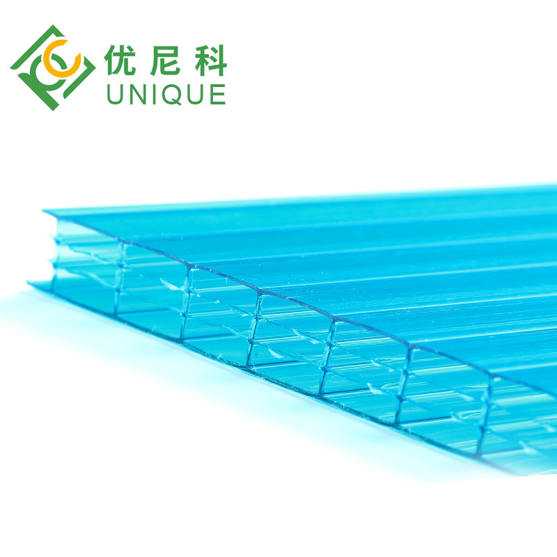 Four-layer pc sun board, polycarbonate 20MM hollow light-transmitting board, insulated breeding shed, multi-layer and double-layer balcony board Item Picture