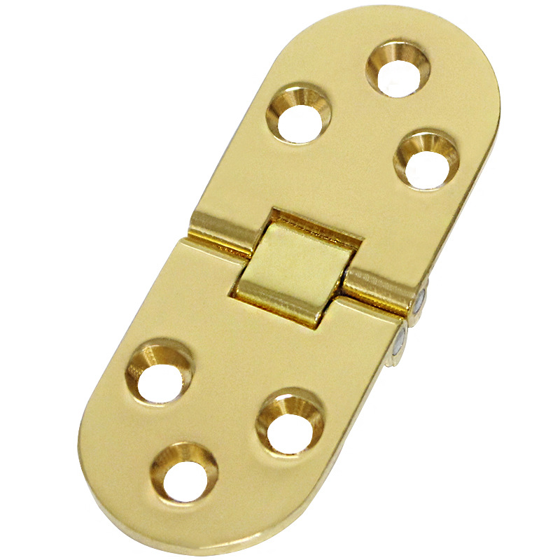 One-piece consignment thickened zinc alloy semi-circular hinge cabinet door folding cabinet door dining table thickened flip board hinge Item Picture