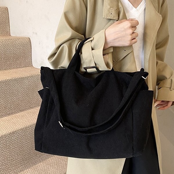 Cross-border wholesale student class large-capacity bags for women, 2024 new commuter single-shoulder bag, versatile hand-held tote bag full figure