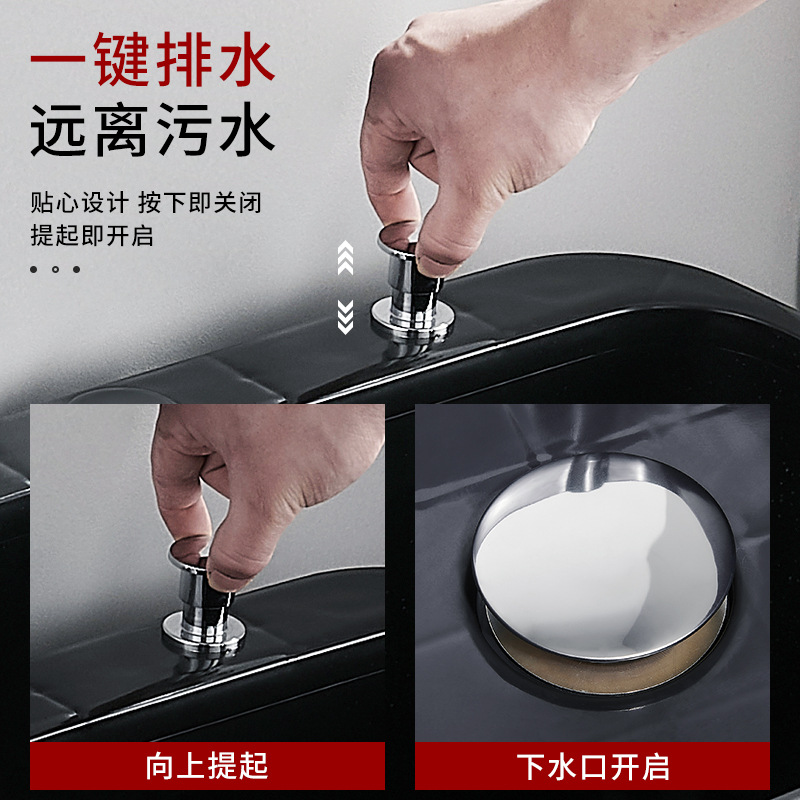 Mop sink, balcony mop sink, household bathroom high-legged floor-standing mop sink, floor basin, sink, pool, movable details Picture