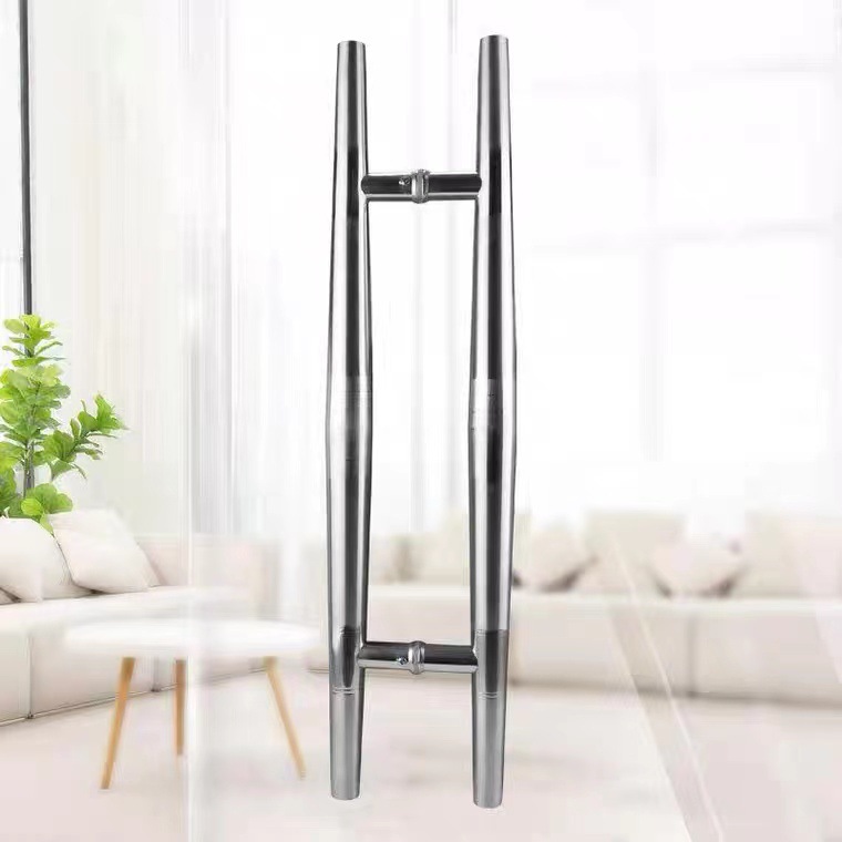 Extra-thick glass door handle, door handle, stainless steel door, wooden door, double-pointed handle, glass door handle full figure