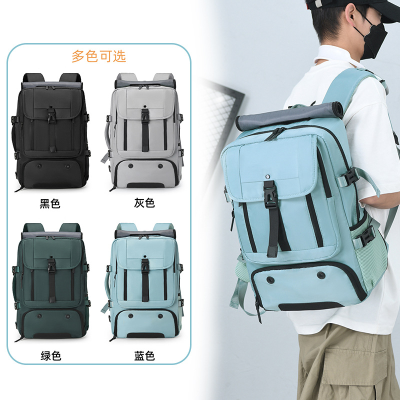 New laptop bag, large-capacity casual backpack, men's independent shoe compartment, dry and wet separated travel bag Application Scenario