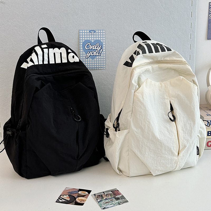 This is an Instagram niche, lightweight, water-resistant backpack for high school students, both male and female, with large capacity for sports and outdoor backpacks full figure