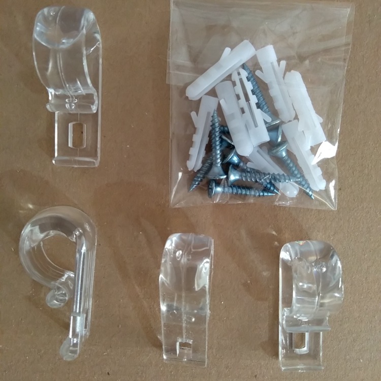 Curtain positioning hooks, curtain wall hooks, roller blind wall hooks, soft gauze blinds, louver hooks, POM hooks, and expansion screws Application Scenario