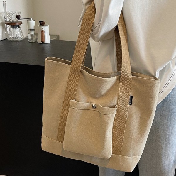 High-end, large-capacity tote bag, canvas bag, Spring/Summer 2025 new style, single-shoulder bag, versatile handbag Application Scenario