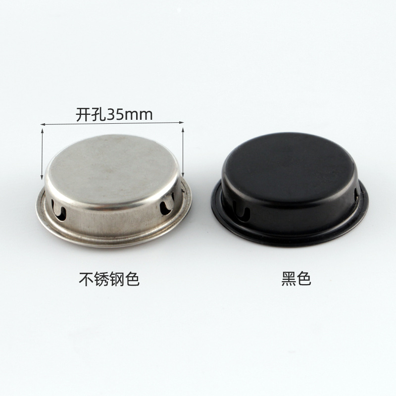 Round hole stainless steel sliding cabinet door concealed handle hidden round furniture drawer handle concealed handle 35mm Specification drawing